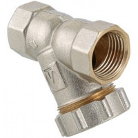 Фильтр для воды косой 1/2" с заглушкой VT.193.N.04 Valtec