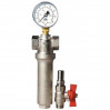 Фильтр для воды с краном и манометром 1" Valtec
