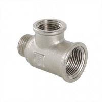 Тройник 3/4" - 1/2" - 3/4" ввн никель VTr.134.RN.050405 Valtec