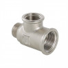 Тройник 3/4" - 1/2" - 3/4" ввн никель VTr.134.RN.050405 Valtec