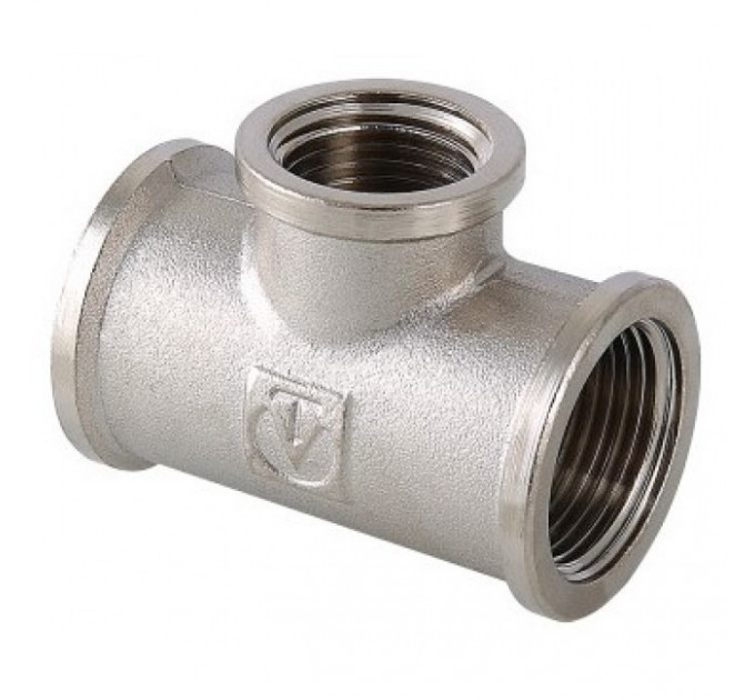 Тройник 3/4" - 1/2" - 3/4" ввв хром VTr.750.N.0504 Valtec