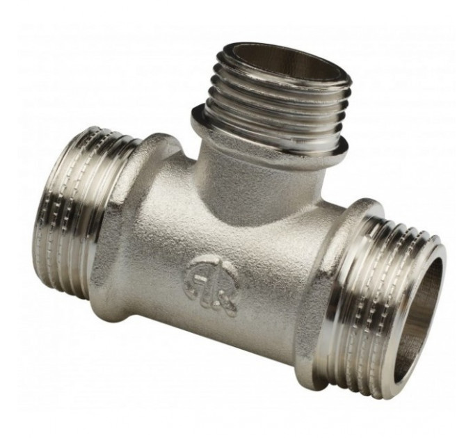 Тройник 3/4" - 1/2" - 3/4" ннн хром VTr.131.RN.050405 Valtec