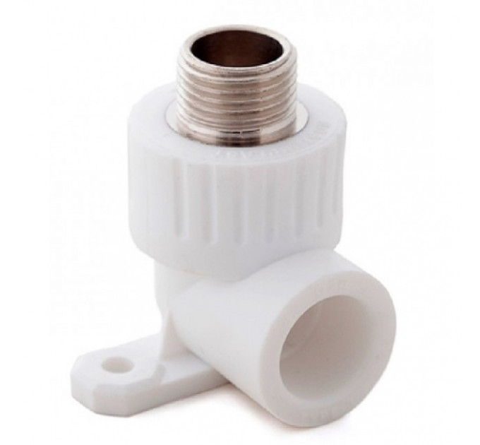 Угол монтажный 25*1/2" н PP-R белый Россия Tpp3038.0.02502s Koer