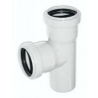 Тройник канализационный 50/50/87° ПП Sinikon Comfort