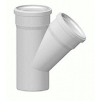 Тройник канализационный 50/50/45° ПП Sinikon Comfort