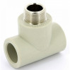 Тройник 20*3/4"*20 с муфтой н серый PP-R Россия Valfex