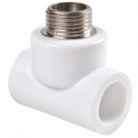 Тройник 20*3/4"*20 с муфтой н белый RTP