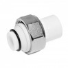 Муфта с евроконусом и накидной гайкой 20х3/4" белый PP-R RTP