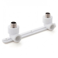 Планка монтажная в сборе 20*1/2" н белая Valfex
