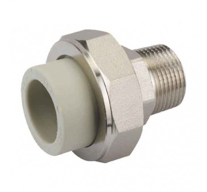 Разборное соединение 25*1/2" н усиленное PP-R Россия Frap