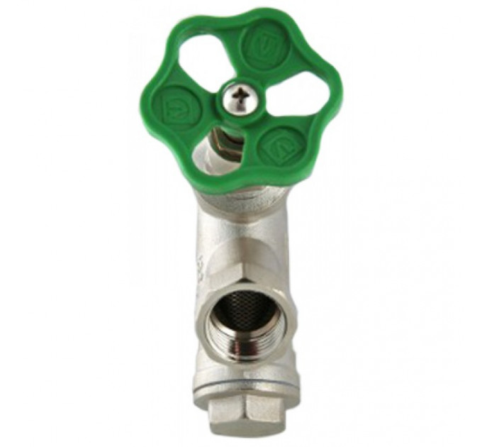 Вентиль прямоточный с косым фильтром 1/2" VT.053.N.04 Valtec