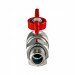Кран шаровой 3/4"F x 3/4" угловой с отводом, с наружной-внутренней резьбой, хромированный R789 Giacomini