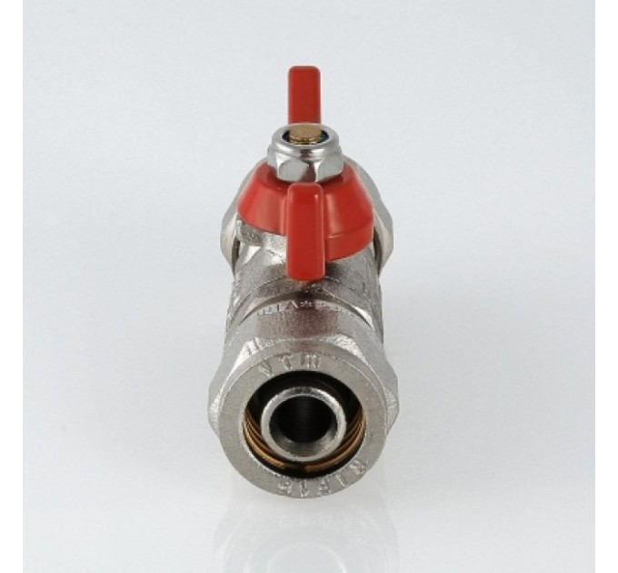 Кран шаровой под обжим 16* 1/2" наружная резьба, бабочка VT.341.N.1604 Valtec