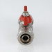 Кран шаровой под обжим 16* 1/2" наружная резьба, бабочка VT.341.N.1604 Valtec
