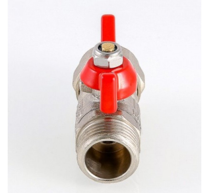 Кран шаровой под обжим 16* 1/2" наружная резьба, бабочка VT.341.N.1604 Valtec
