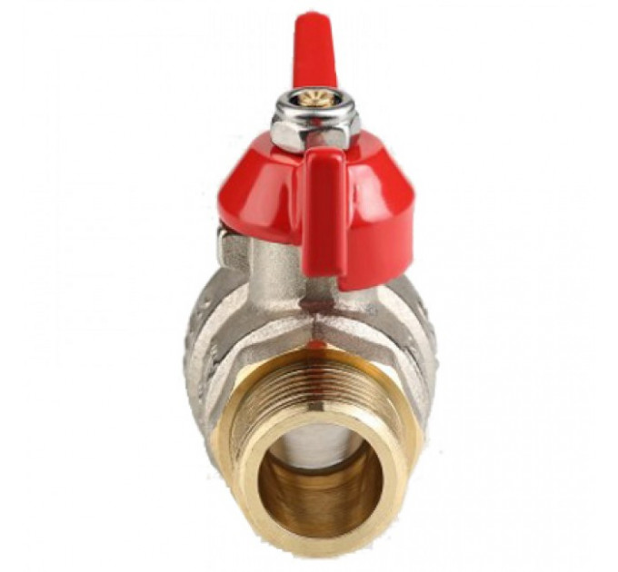 Кран шаровой 1/2" наружная-наружная резьба, бабочка VT.219.N.04 Valtec
