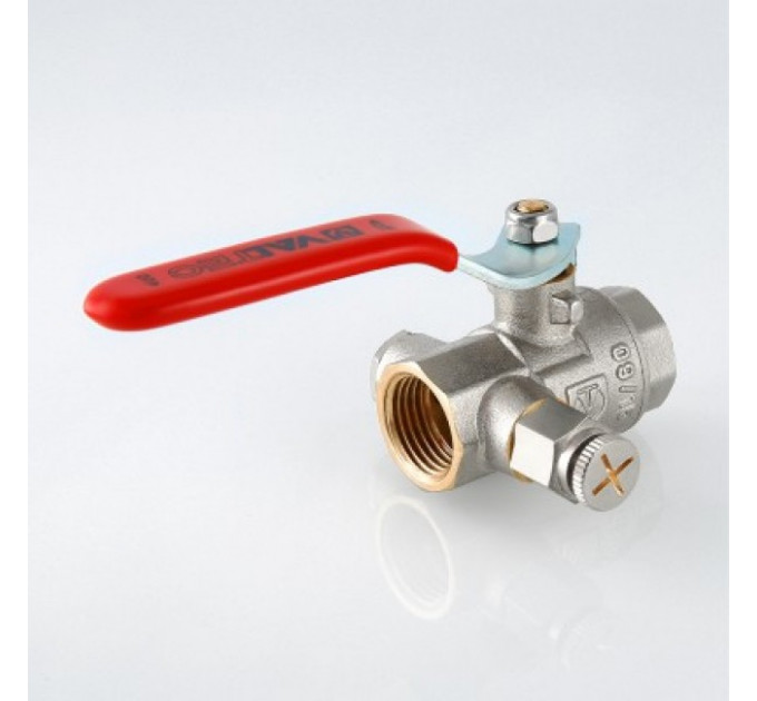 Кран шаровой с дренажем и воздухоотводчиком 1/2" VT.245.N.04 Valtec