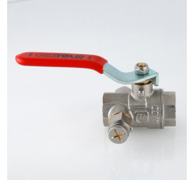 Кран шаровой с дренажем и воздухоотводчиком 1/2" VT.245.N.04 Valtec