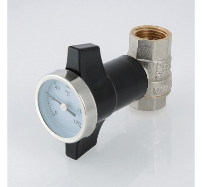 Кран шаровой с термометром 1/2" VT.808.N.04 Valtec
