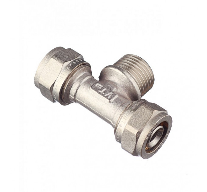 Тройник обжимной 20*3/4" с переходом на наружную резьбу VTm.333.N.200520 Valtec