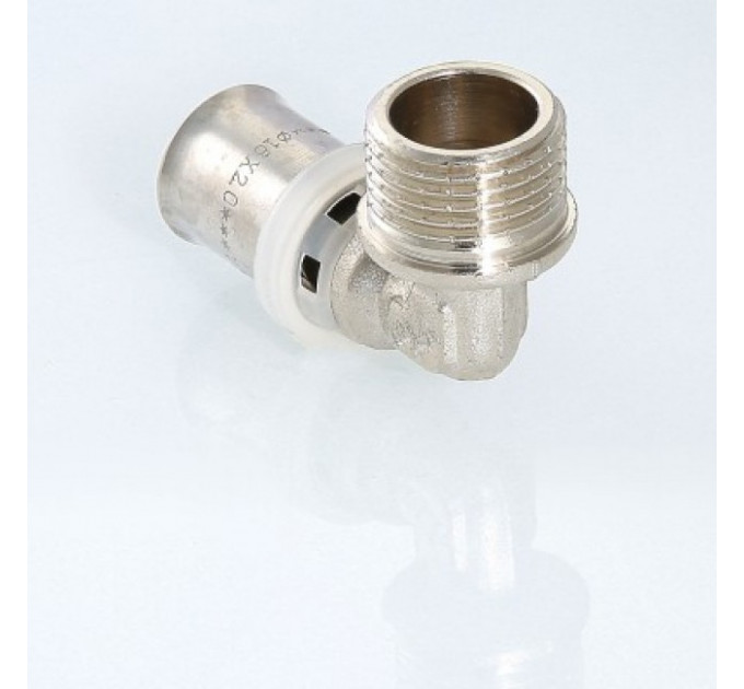 Угольник пресс с переходом на наружную резьбу 16*1/2" VTm.253.N.001604 Valtec