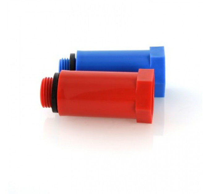 Комплект 1/2" длинных полипропиленовых пробок красная+синяя VTp.792.M.04 Valtec