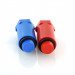 Комплект 1/2" длинных полипропиленовых пробок красная+синяя VTp.792.M.04 Valtec
