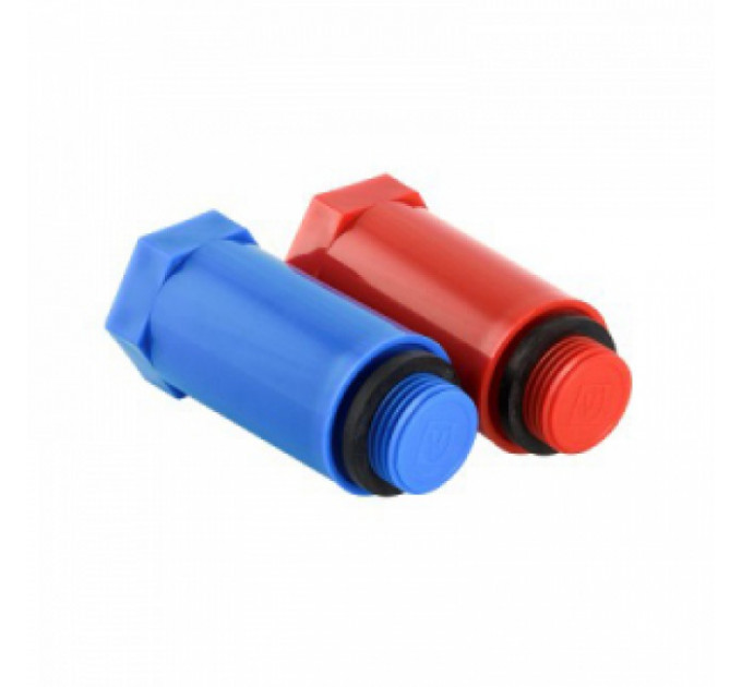 Комплект 1/2" длинных полипропиленовых пробок красная+синяя VTp.792.M.04 Valtec