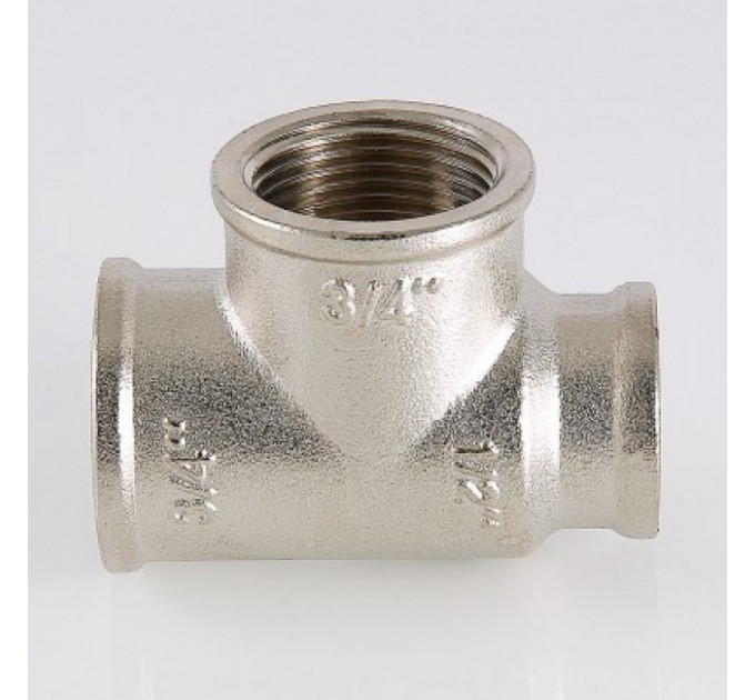 Тройник 3/4" - 1/2" - 1/2" ввв хром VTr.750.RN.050404 Valtec