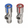 Кран для подключения сантехнических приборов 1/2" - 1/2", круглый пара холодный+горячий BL5854.02S TIM