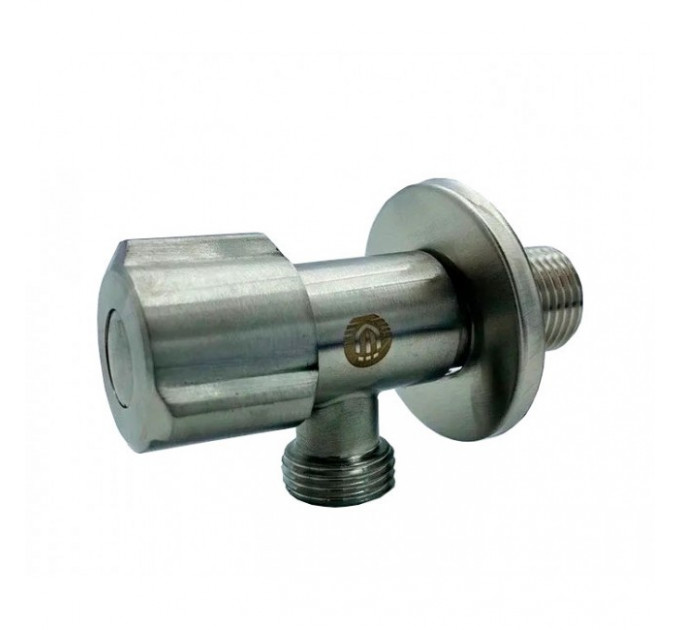 Кран для подключения сантехнических приборов 1/2" - 1/2", нержавеющая сталь BL5853.02S TIM