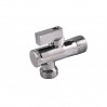 Кран угловой для подключения сантехнических приборов 1/2" - 1/2" хром. с сеткой BL5810 TIM