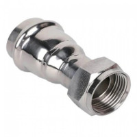 Муфта пресс 15х1/2" из нержавеющей стали с накидной гайкой В ZTI.508.001504 TIM