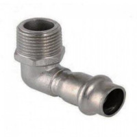 Угол пресс 22х3/4" из нержавеющей стали наружная резьба ZTI.553.002205 TIM