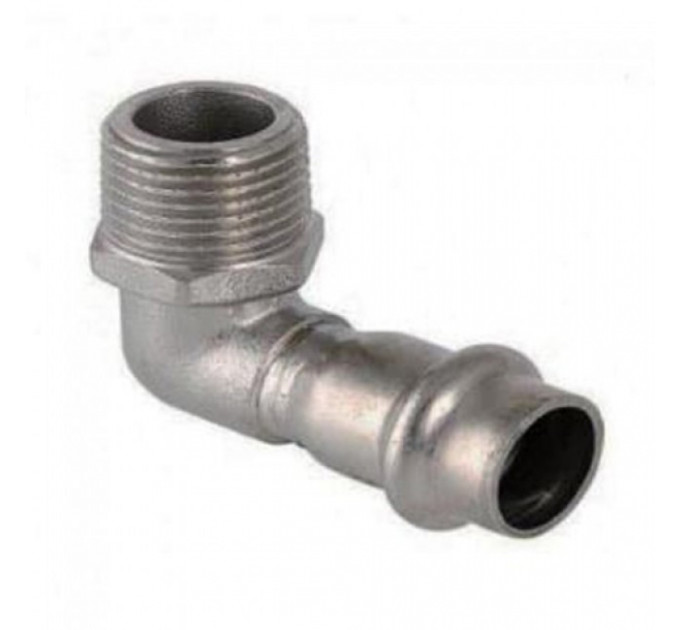 Угол пресс 22х3/4" из нержавеющей стали наружная резьба ZTI.553.002205 TIM