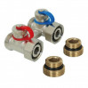 Узел нижнего подключения 3/4"*3/4" прямой H-образный с ниппелями ME020A TIM