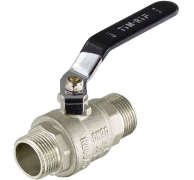Кран шаровой 1/2" наружная-наружная резьба, ручка DE1203X Tim
