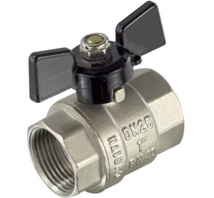 Кран шаровой 3/4" внутренняя-внутренняя резьба, бабочка DE1219X Tim