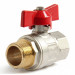 Кран шаровой 3/4" внутренняя-наружная резьба бабочка Standard TIM