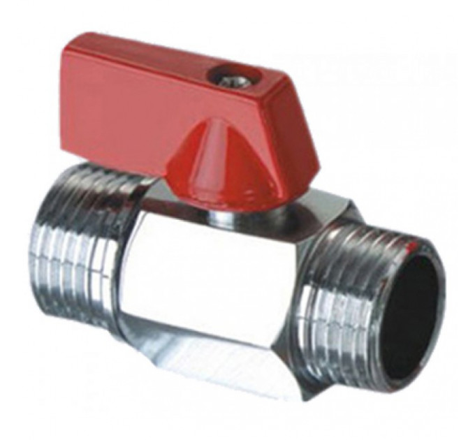 Кран шаровый мини 1/2" наружная-наружная резьба DE22MM/KR0153 TIM