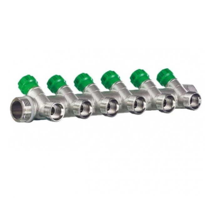 Коллектор вентильный 3/4" - 1/2" Н 5 выхода без евроконуса MR135N-3/4-5 TIM