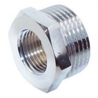 Футорка 1" - 1/2" хром K-BX042 TIM