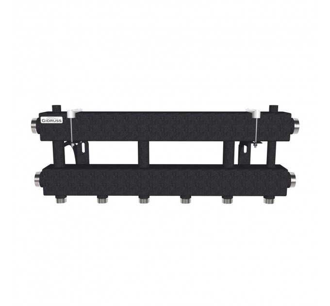 Модульный коллектор MK-150-3x25 (до 150 кВт, 2 магистр. подкл. G 1½″, 3 контура G 1″ вверх или вниз)