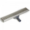 Трап-лоток для душевой кабины 80 см нержавеющая сталь, с фланцем поворотный BAD538003 TIM