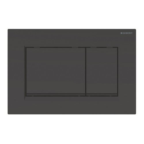 Кнопка смыва Geberit SIGMA 24.6х1.2х16.4 для инсталляции, пластик, цвет черный (115883DW1)