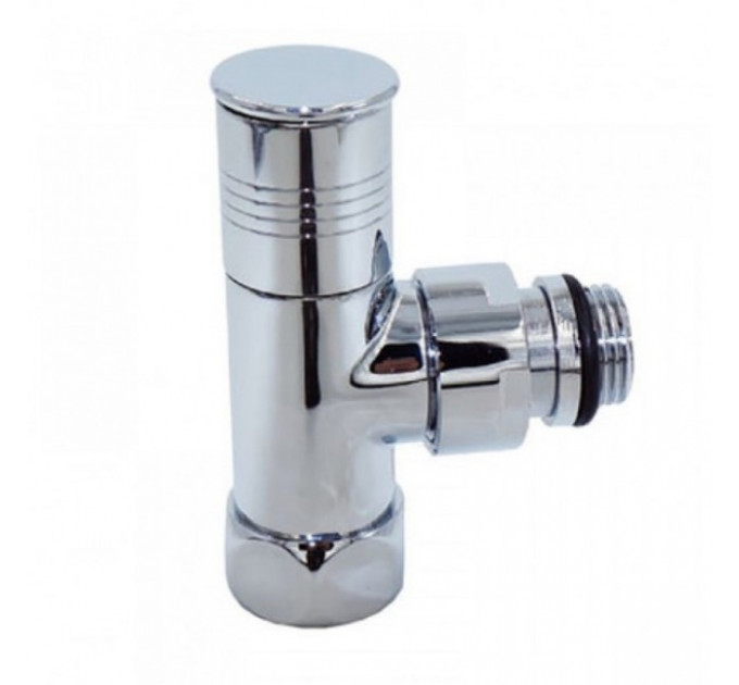 Кран вентильный с американкой 1/2"Н - 3/4"В хром, угловой, круглый 2шт TIM