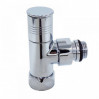 Кран вентильный с американкой 1/2"Н - 3/4"В хром, угловой, круглый 2шт TIM