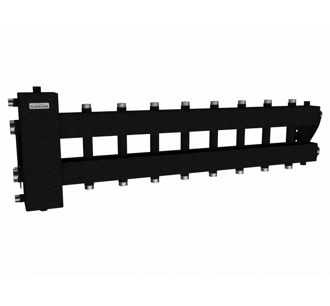 Балансировочный коллектор BM-150-9DU (до 150 кВт, подкл. котла G 1½″, 4+4 контура G 1″ + 1 боковой контур G 1½″)