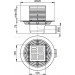 Alca Plast APV101 Сливной трап 105 × 105/50 с боковой подводкой
