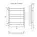 Полотенцесушитель водяной Lemark Poseidon LM42607 П7 500x600